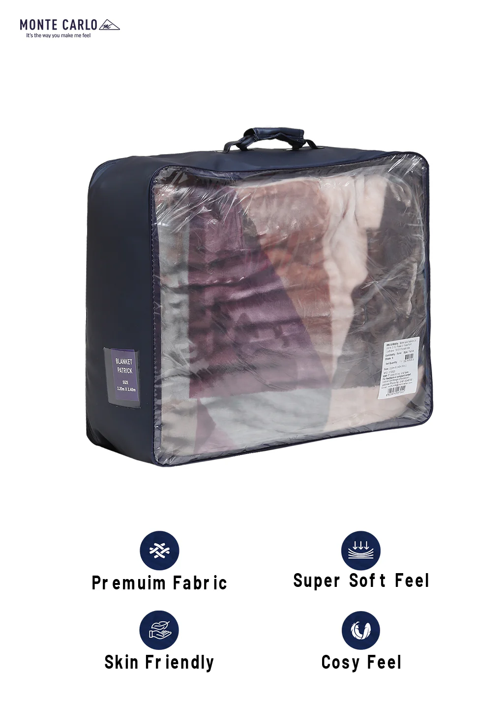 Printed Double Bed Blanket for Heavy Winter -3 Ply - Image 8