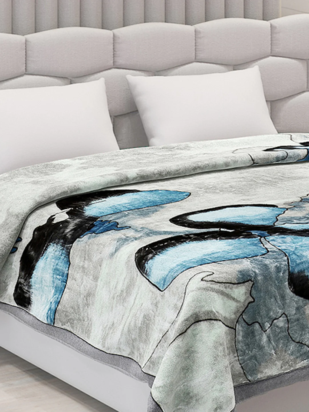 Printed Double Bed Blanket for Heavy Winter -3 Ply - Image 4
