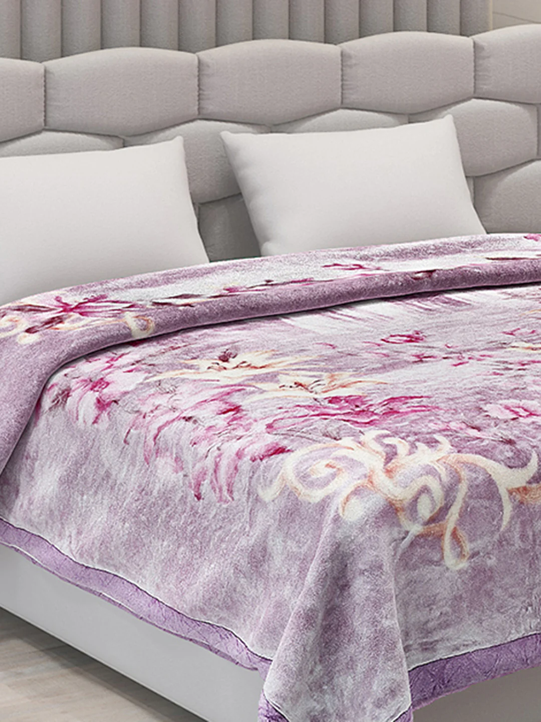 Printed Double Bed Blanket for Heavy Winter -3 Ply - Image 4