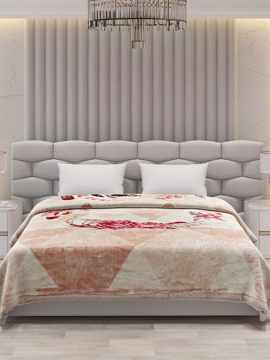 Printed Double Bed Blanket for Heavy Winter -3 Ply - Image 3