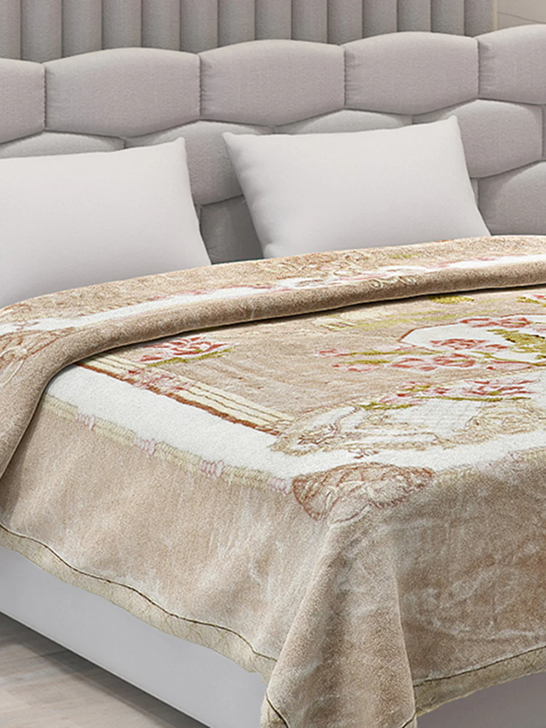 Printed Double Bed Blanket for Heavy Winter -3 Ply - Image 4