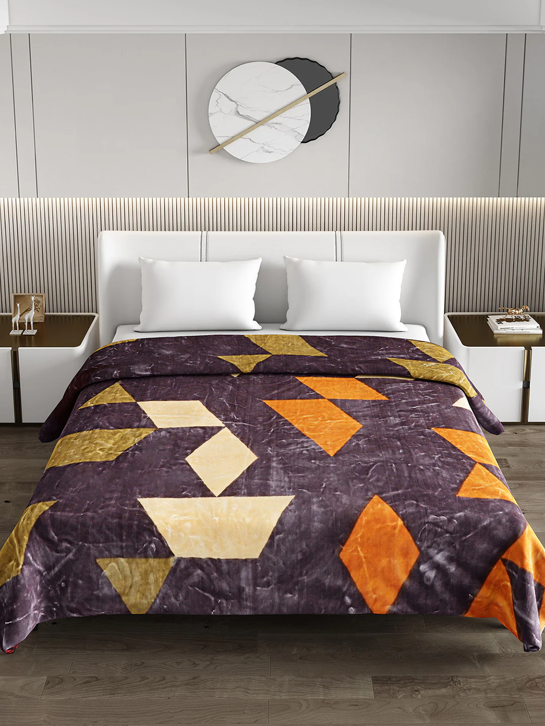 Printed Double Bed Blanket for Heavy Winter -3 Ply - Image 3
