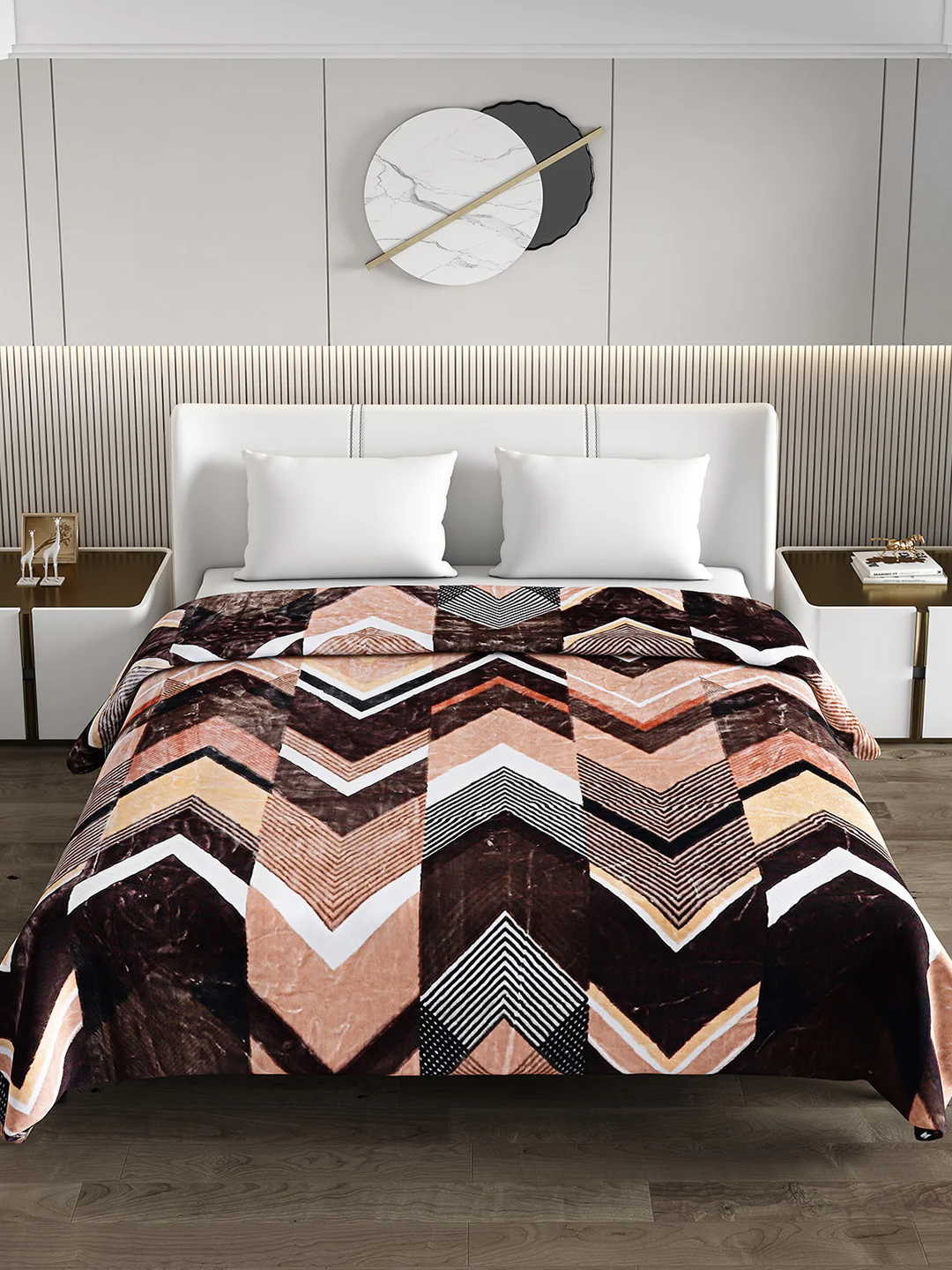 Printed Double Bed Blanket for Heavy Winter -3 Ply - Image 3