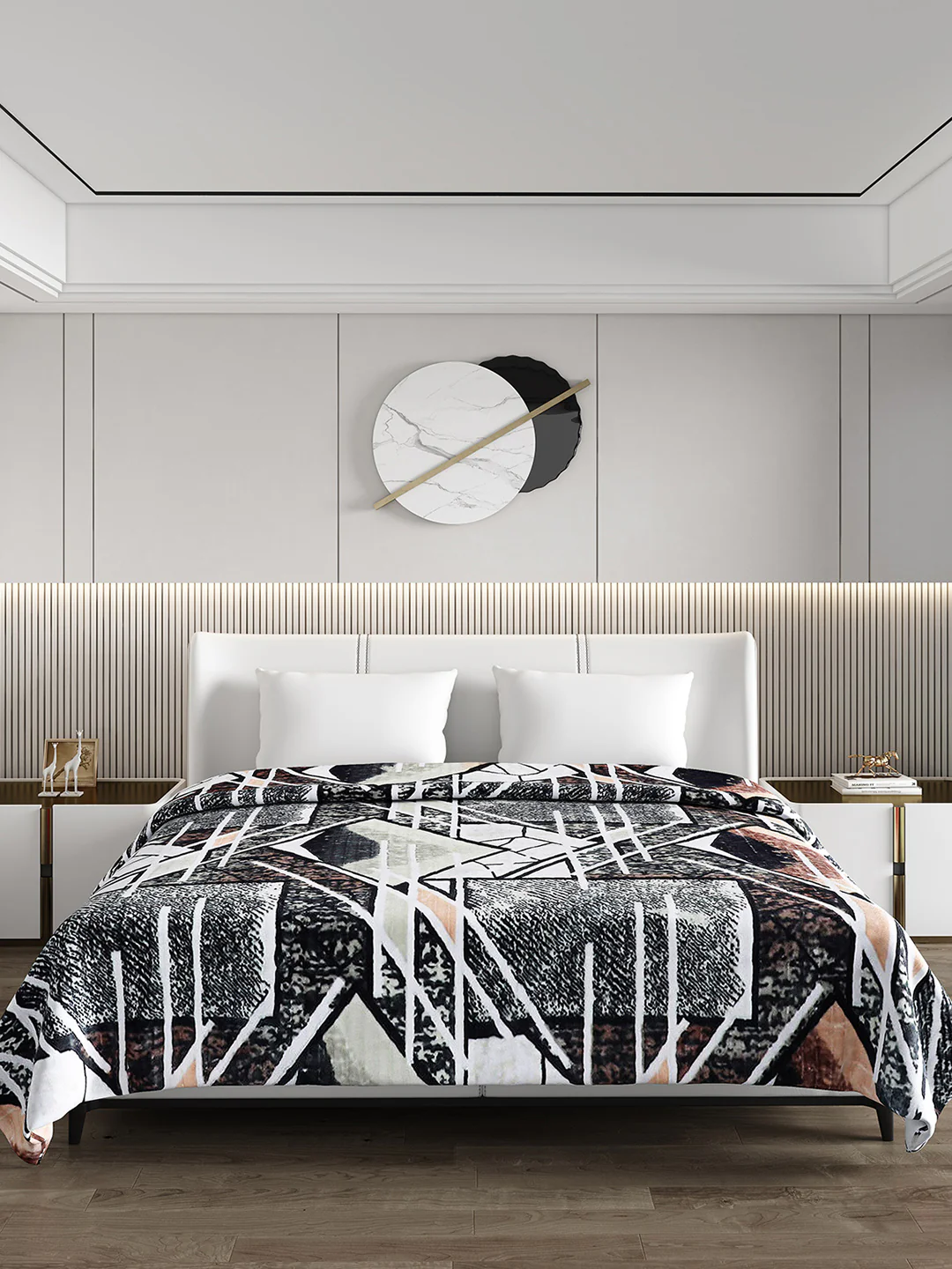Printed Double Bed Blanket for Heavy Winter -3 Ply - Image 2