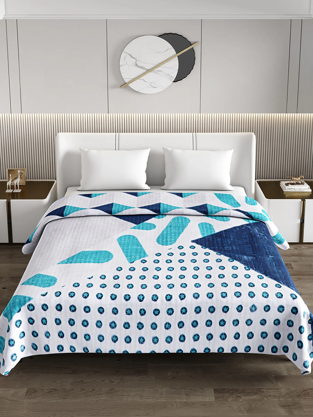 Printed Double Bed Blanket for Heavy Winter -3 Ply - Image 3