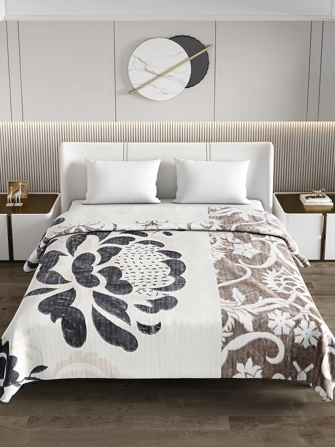 Printed Double Bed Blanket for Heavy Winter -3 Ply - Image 3