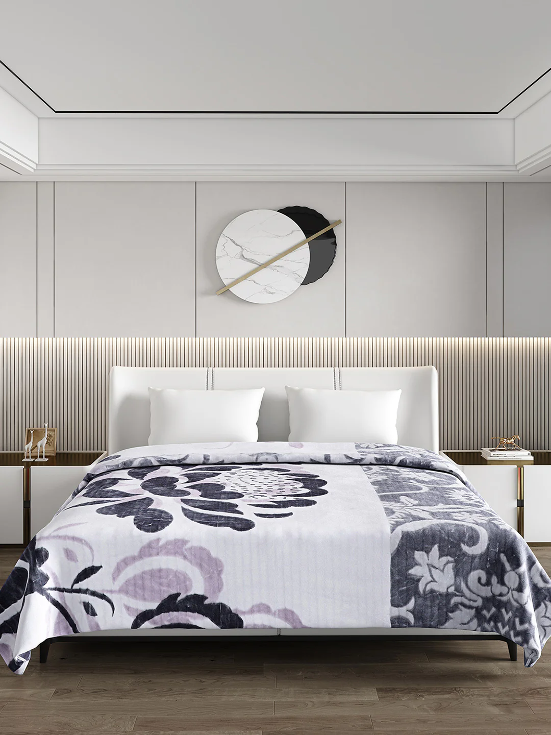Printed Double Bed Blanket for Heavy Winter -3 Ply - Image 2