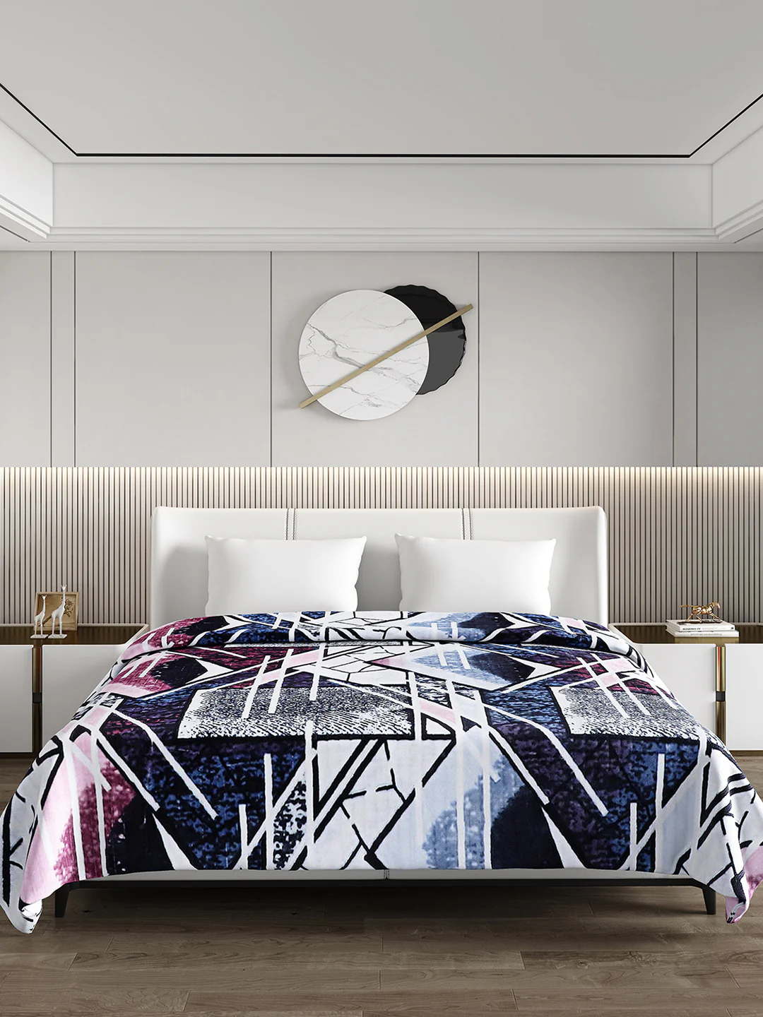 Printed Double Bed Blanket for Heavy Winter -3 Ply - Image 2