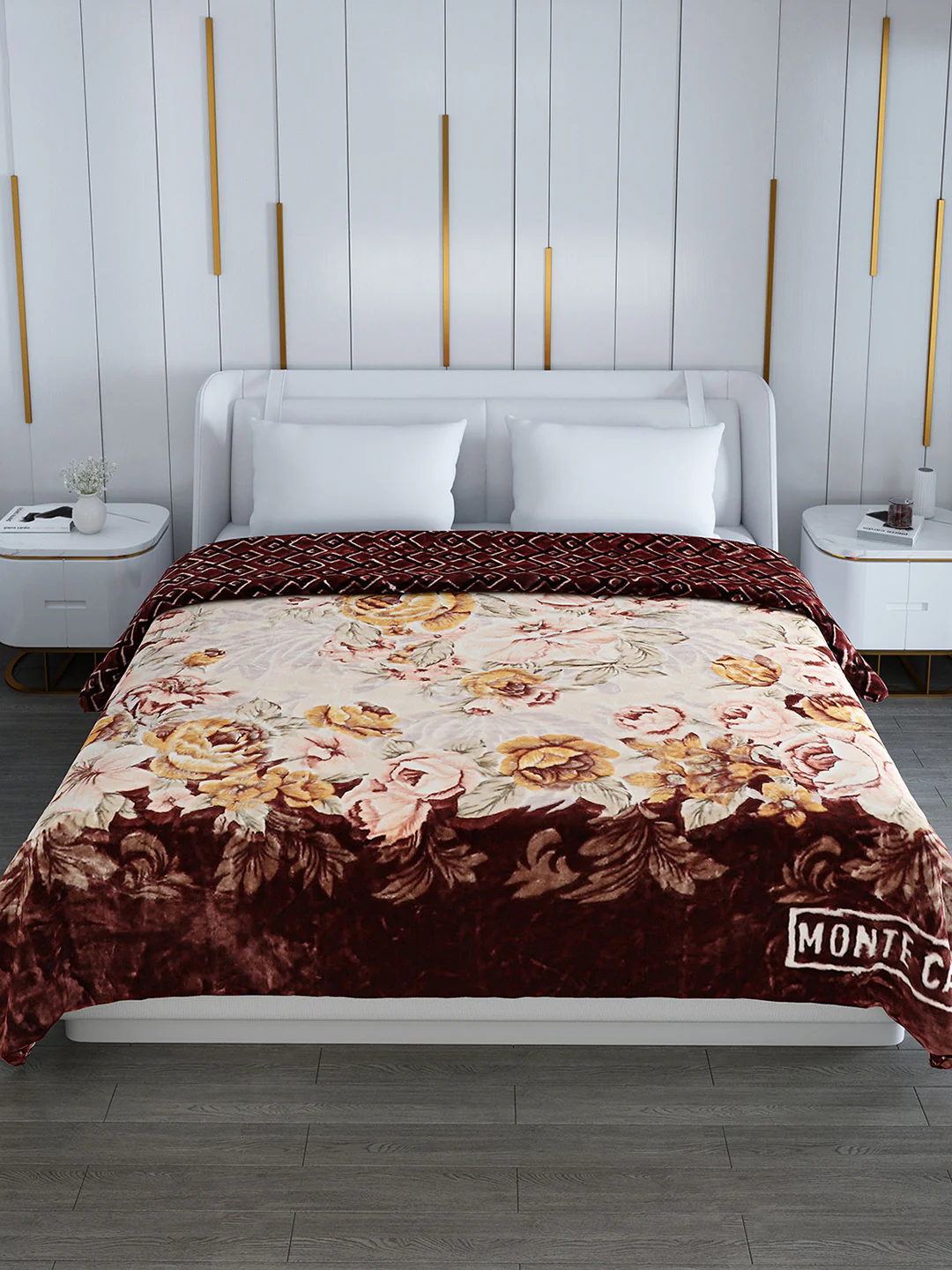 Printed Double Bed Blanket for Heavy Winter -3 Ply - Image 3