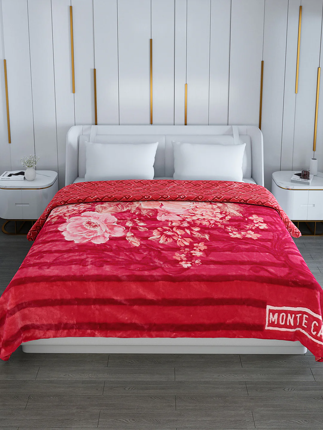 Printed Double Bed Blanket for Heavy Winter -3 Ply - Image 3
