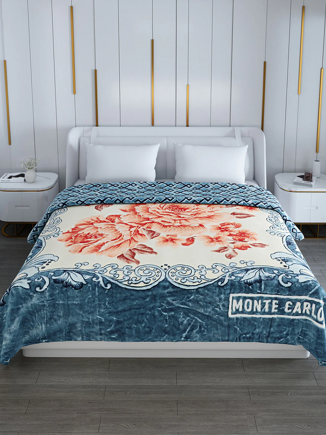 Printed Double Bed Blanket for Heavy Winter -3 Ply - Image 3