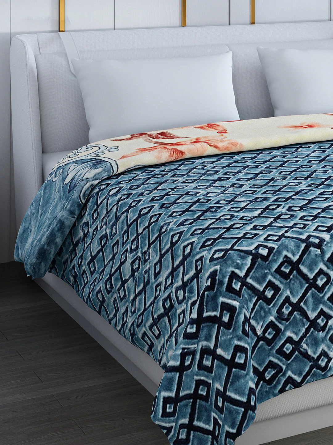 Printed Double Bed Blanket for Heavy Winter -3 Ply - Image 6