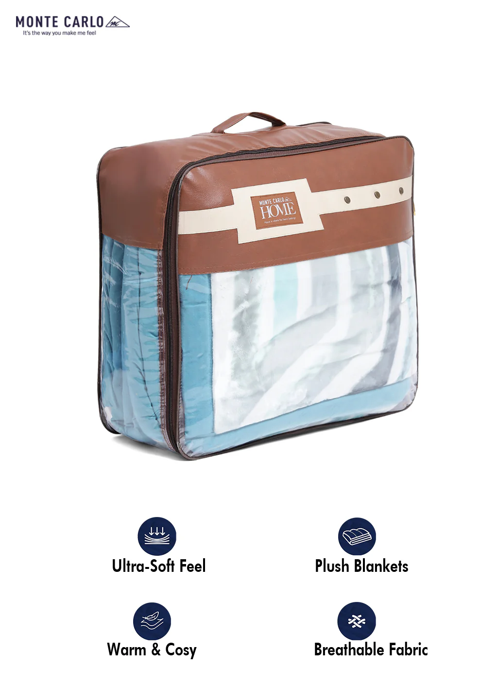 Printed Double Bed Blanket for Heavy Winter -3 Ply - Image 8