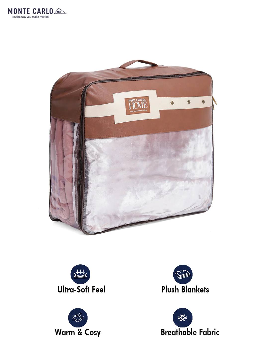 Printed Double Bed Blanket for Heavy Winter -3 Ply - Image 8
