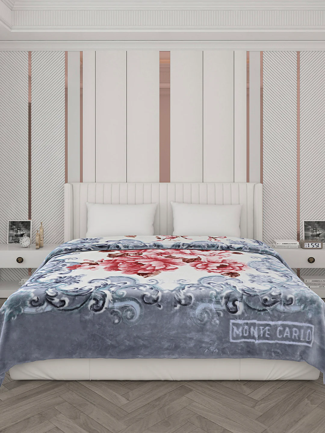 Printed Double Bed Blanket for Heavy Winter -3 Ply - Image 3