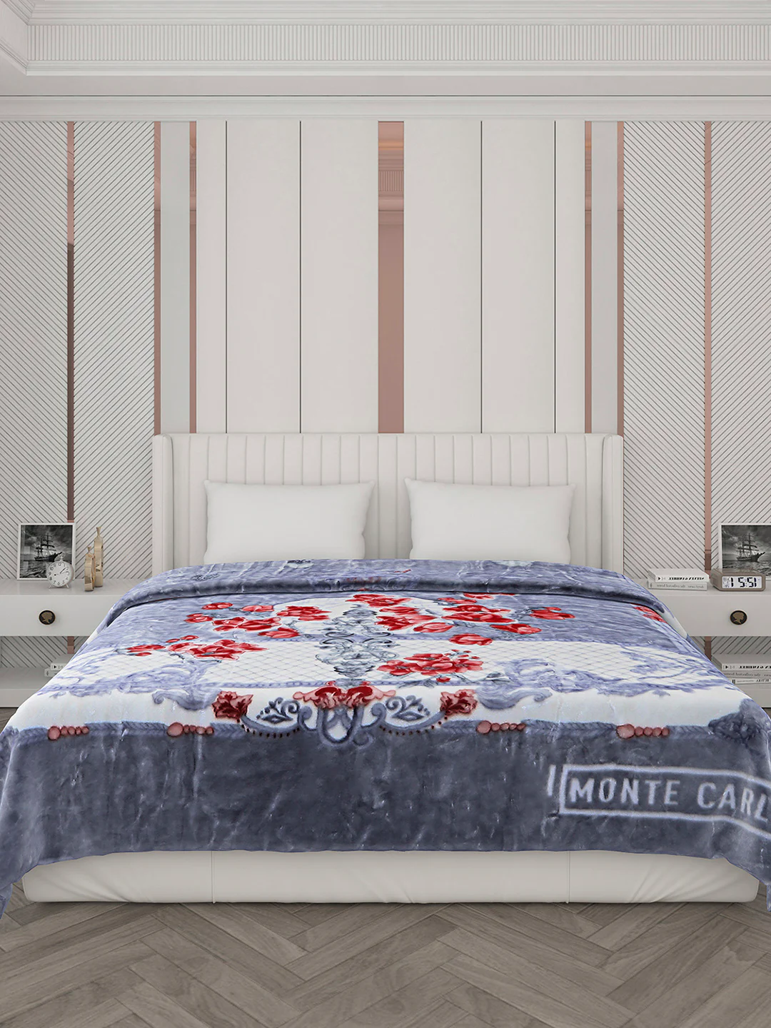 Printed Double Bed Blanket for Heavy Winter -3 Ply - Image 2