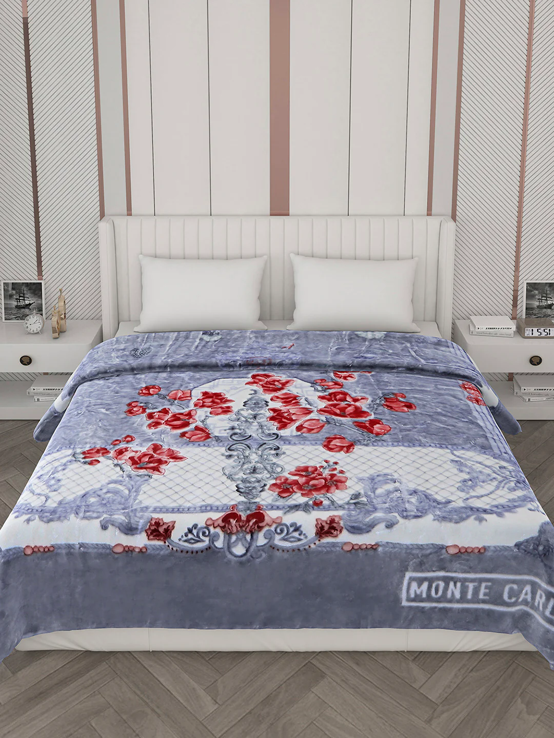 Printed Double Bed Blanket for Heavy Winter -3 Ply - Image 3