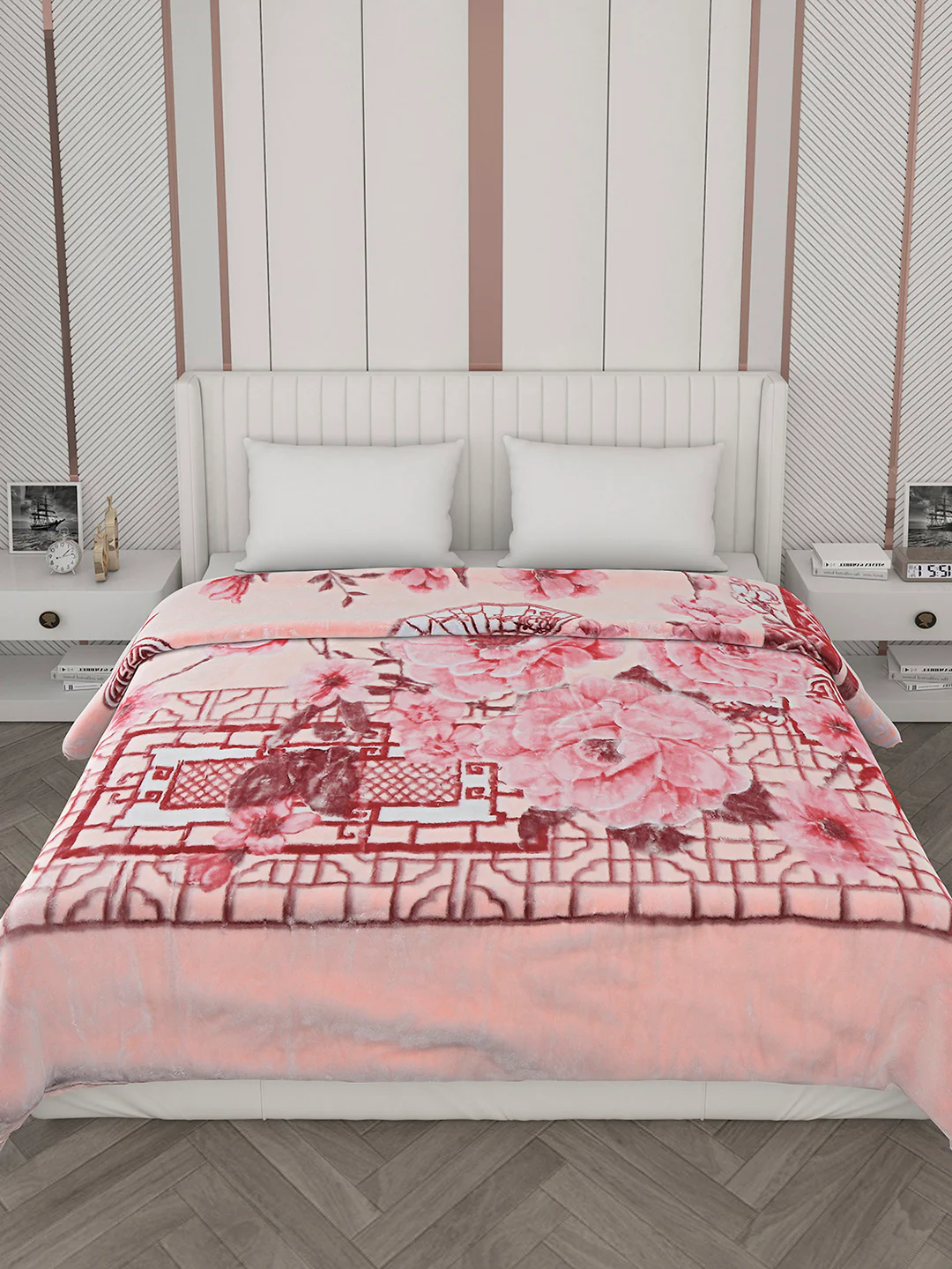Printed Double Bed Blanket for Heavy Winter -3 Ply - Image 3