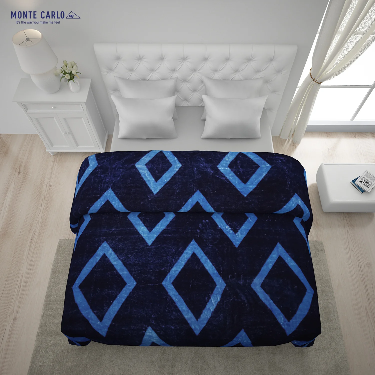 Printed Double Bed Blanket for Mild Winter -1 Ply - Image 3