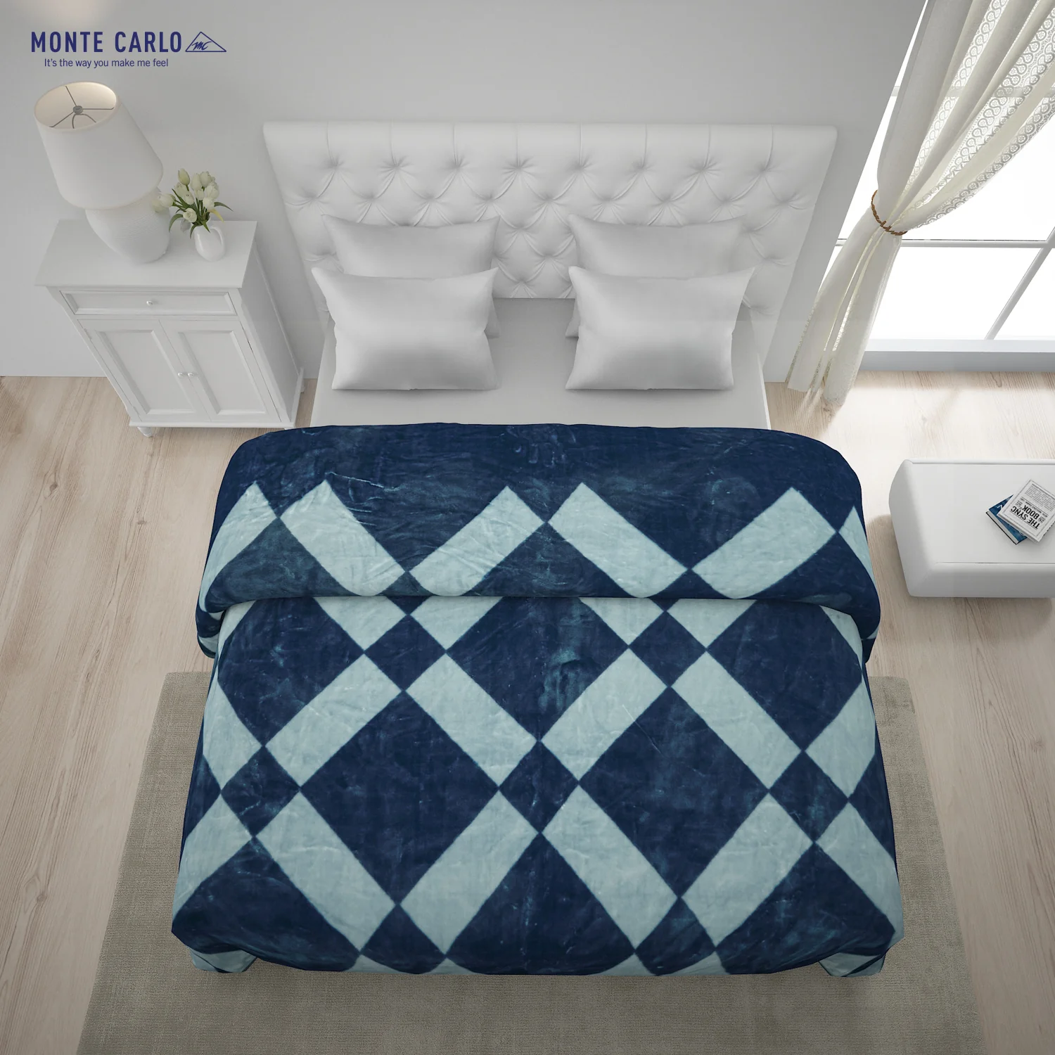 Printed Double Bed Blanket for Mild Winter -1 Ply - Image 3