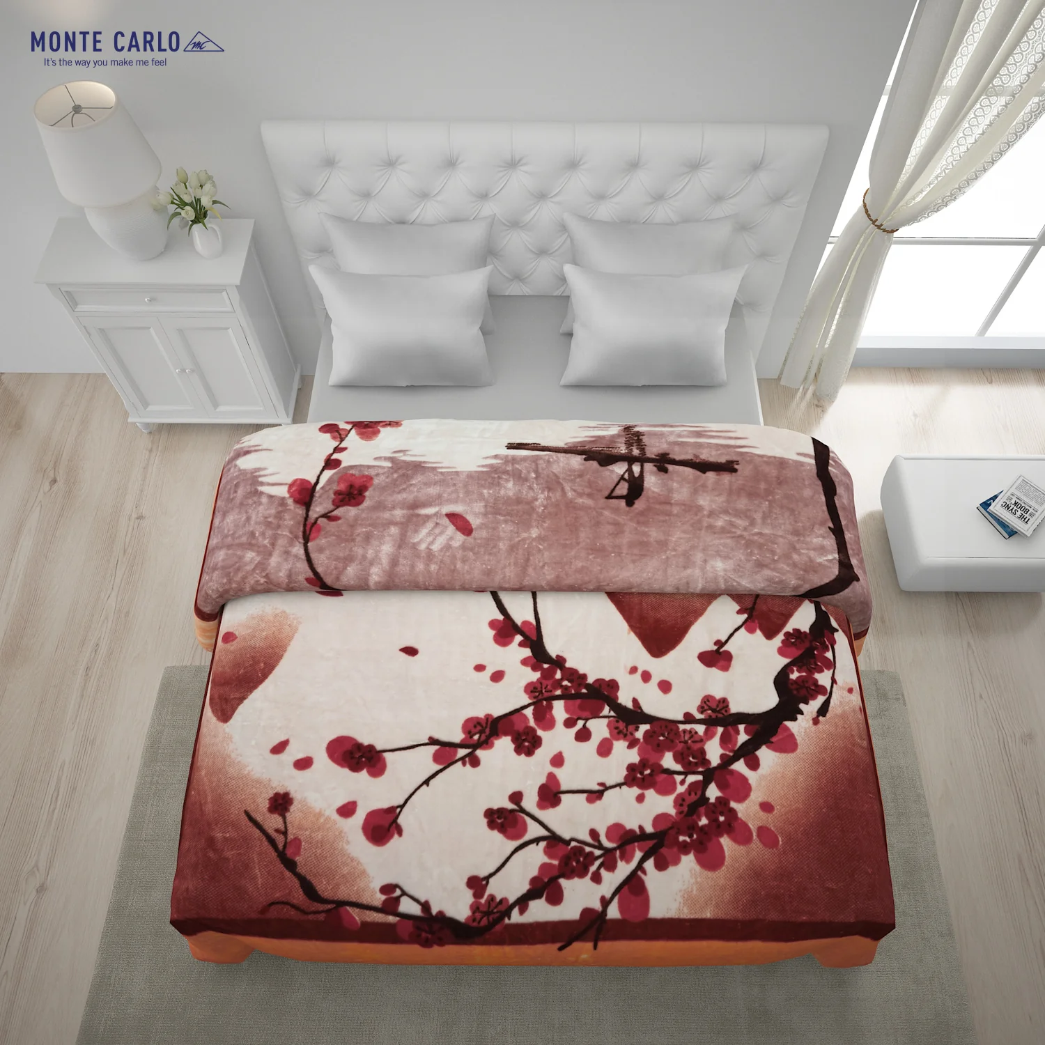 Printed Double Bed Blanket for Mild Winter -1 Ply - Image 3