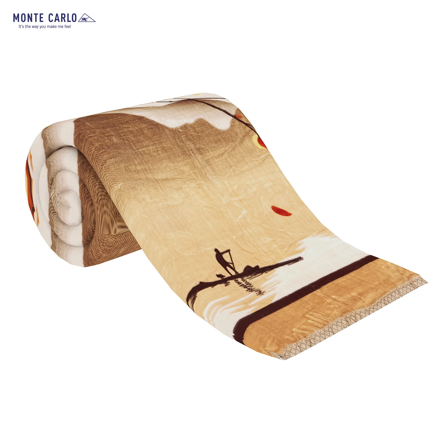 Printed Double Bed Blanket for Mild Winter -1 Ply - Image 4