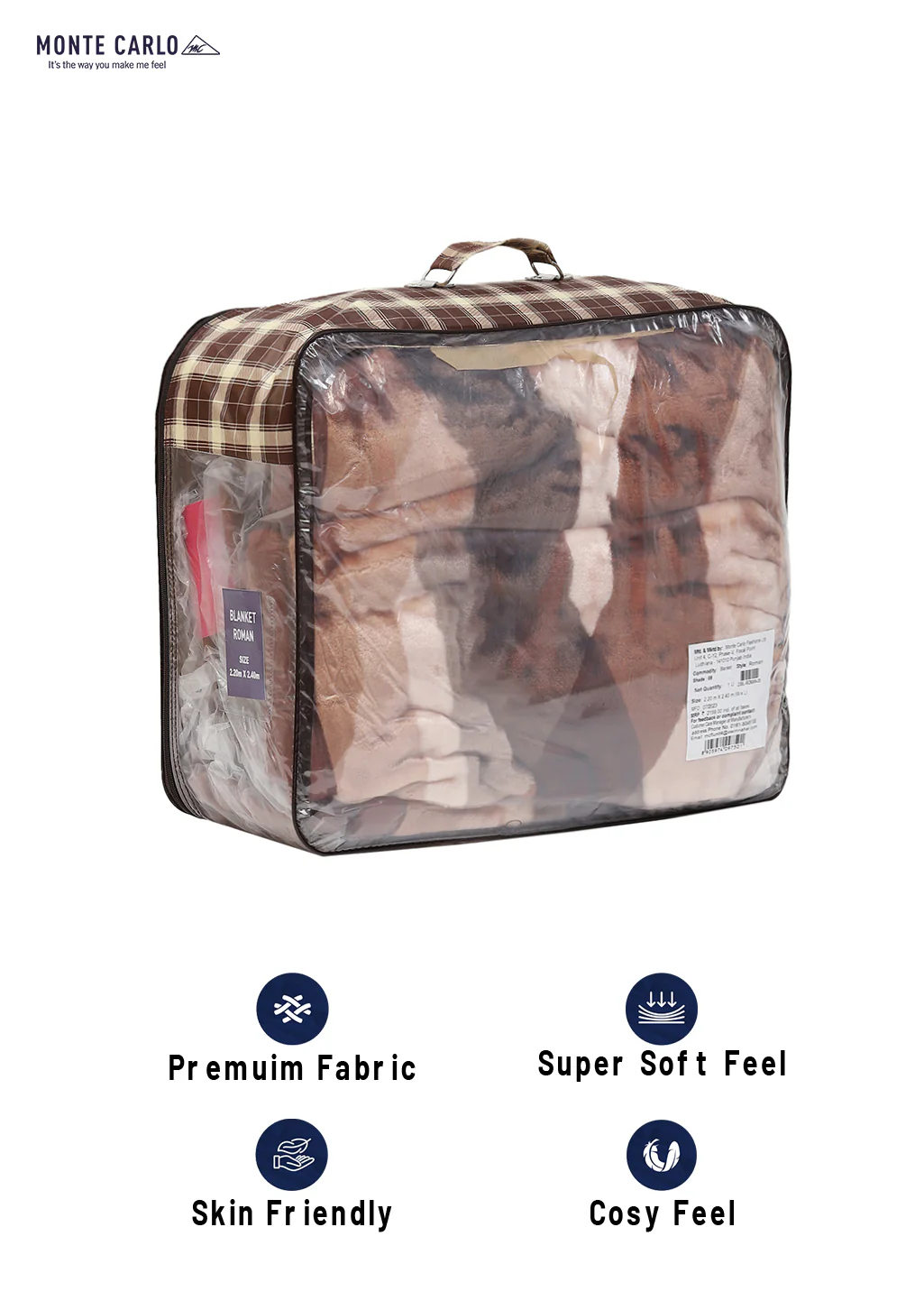 Printed Double Bed Blanket for Mild Winter -1 Ply - Image 8