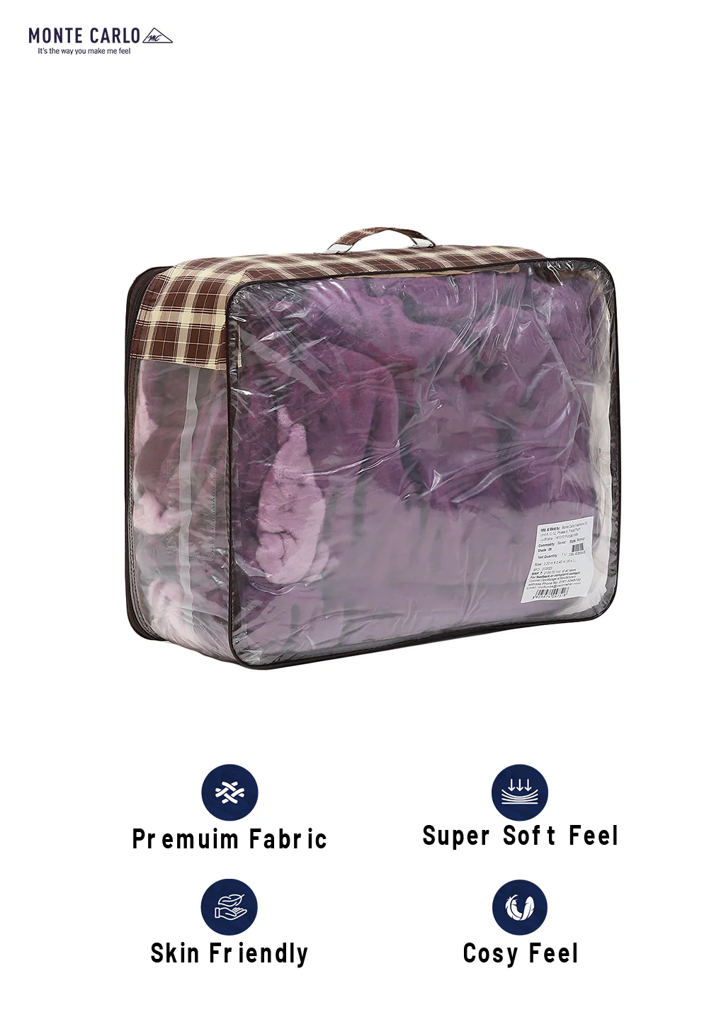 Printed Double Bed Blanket for Mild Winter -1 Ply - Image 8