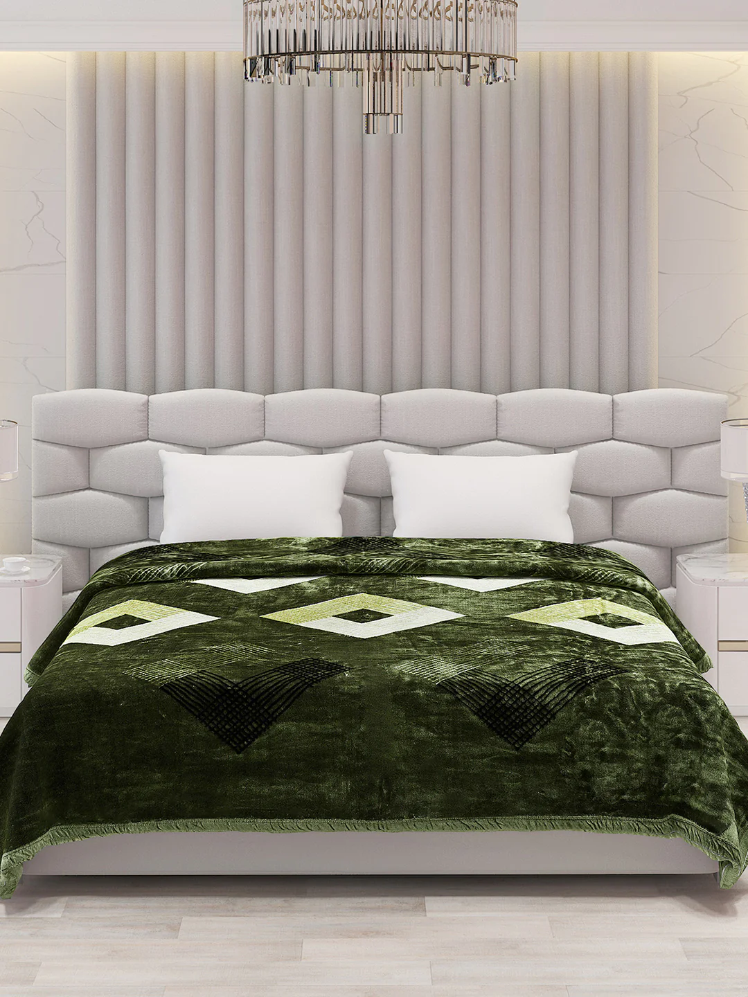 Printed Double Bed Blanket for Mild Winter -1 Ply - Image 3