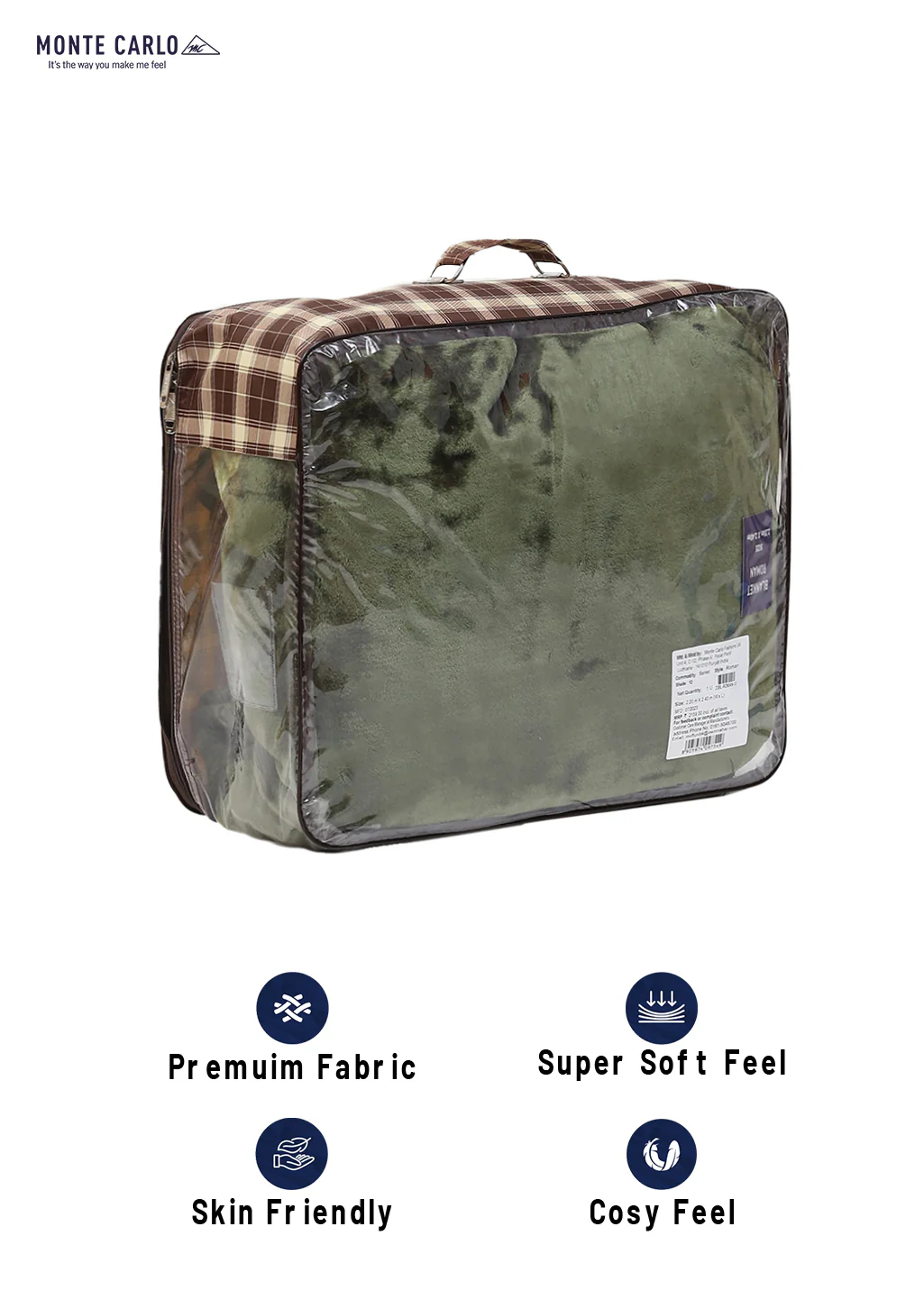Printed Double Bed Blanket for Mild Winter -1 Ply - Image 8