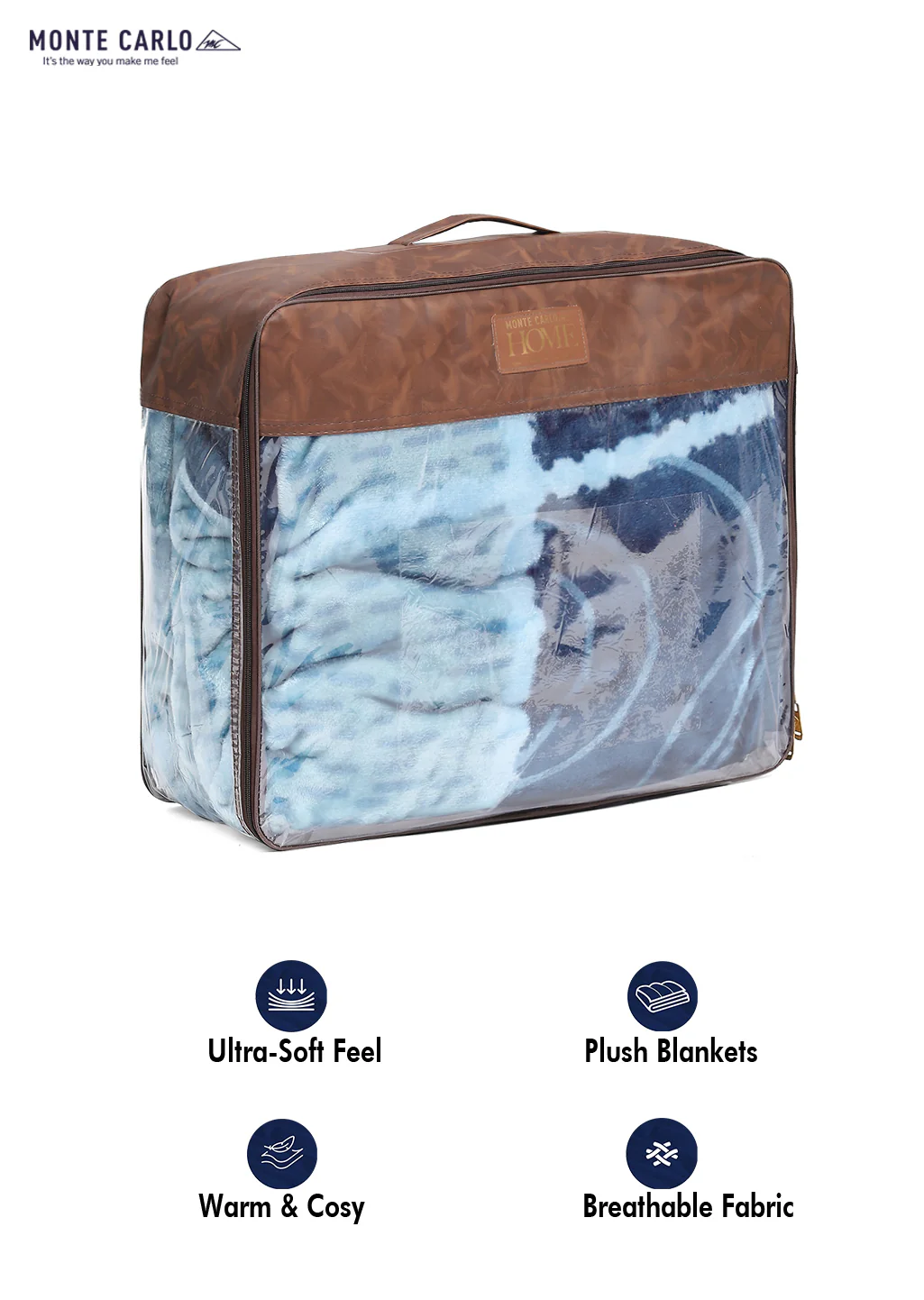 Printed Double Bed Blanket for Mild Winter -1 Ply - Image 8