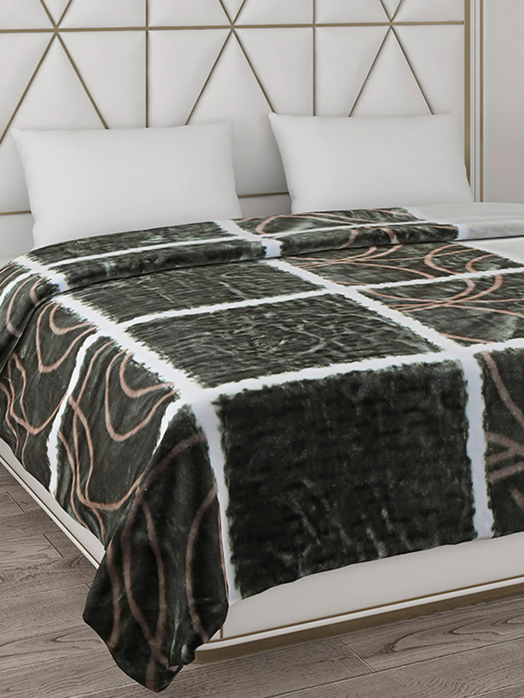 Printed Double Bed Blanket for Mild Winter -1 Ply - Image 4