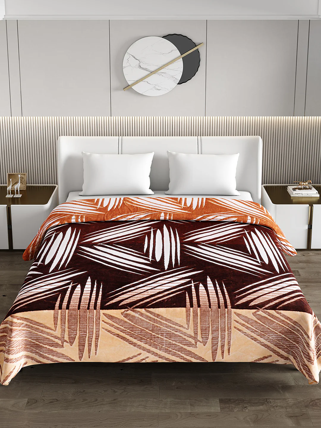 Printed Double Bed Blanket for Mild Winter -1 Ply - Image 3