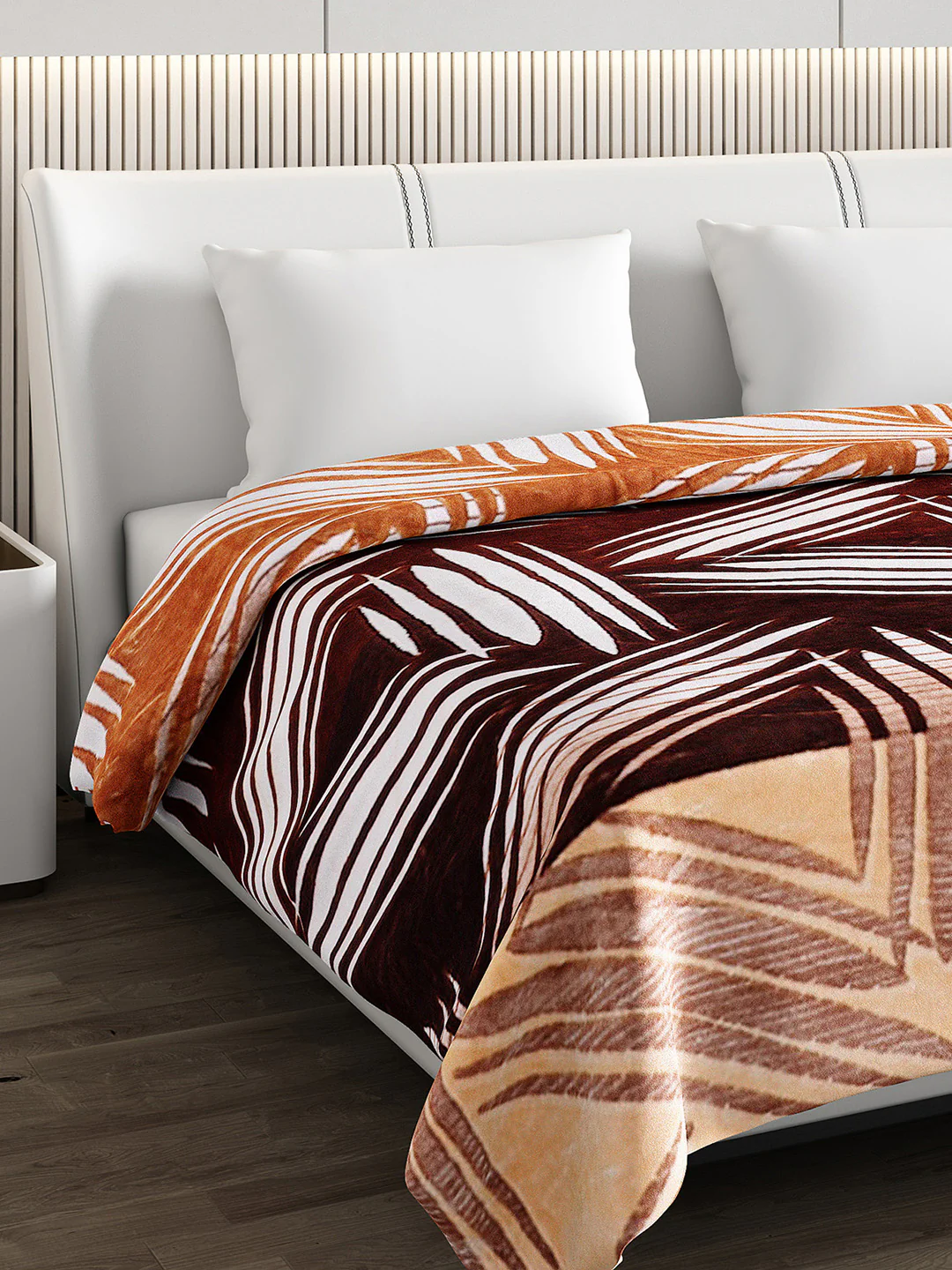Printed Double Bed Blanket for Mild Winter -1 Ply - Image 4