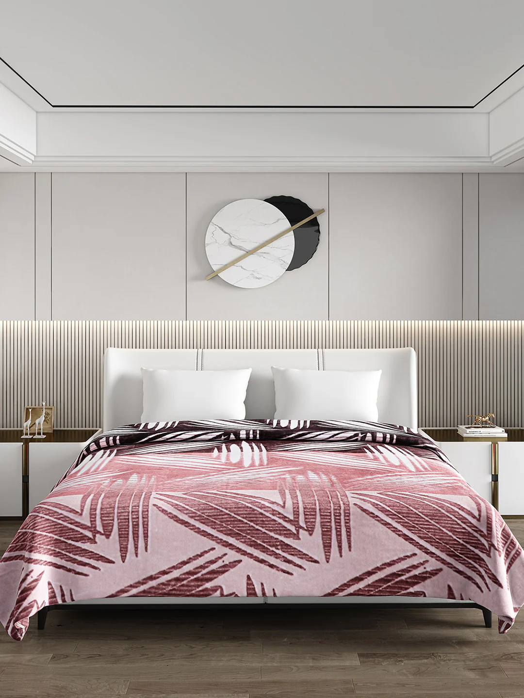 Printed Double Bed Blanket for Mild Winter -1 Ply - Image 2