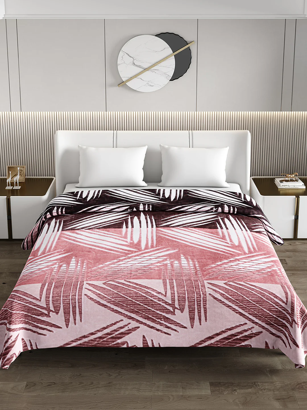 Printed Double Bed Blanket for Mild Winter -1 Ply - Image 3