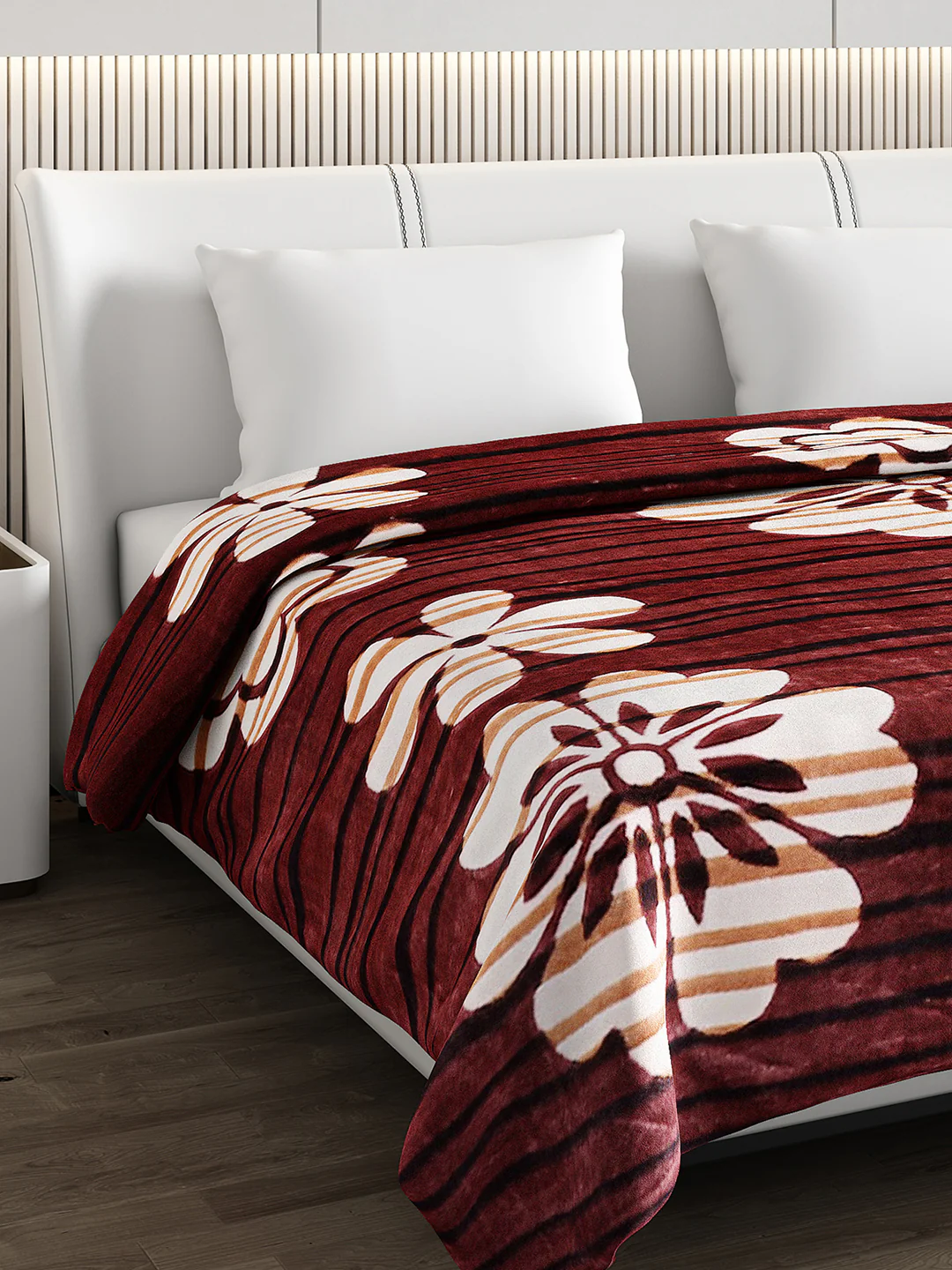 Printed Double Bed Blanket for Mild Winter -1 Ply - Image 4
