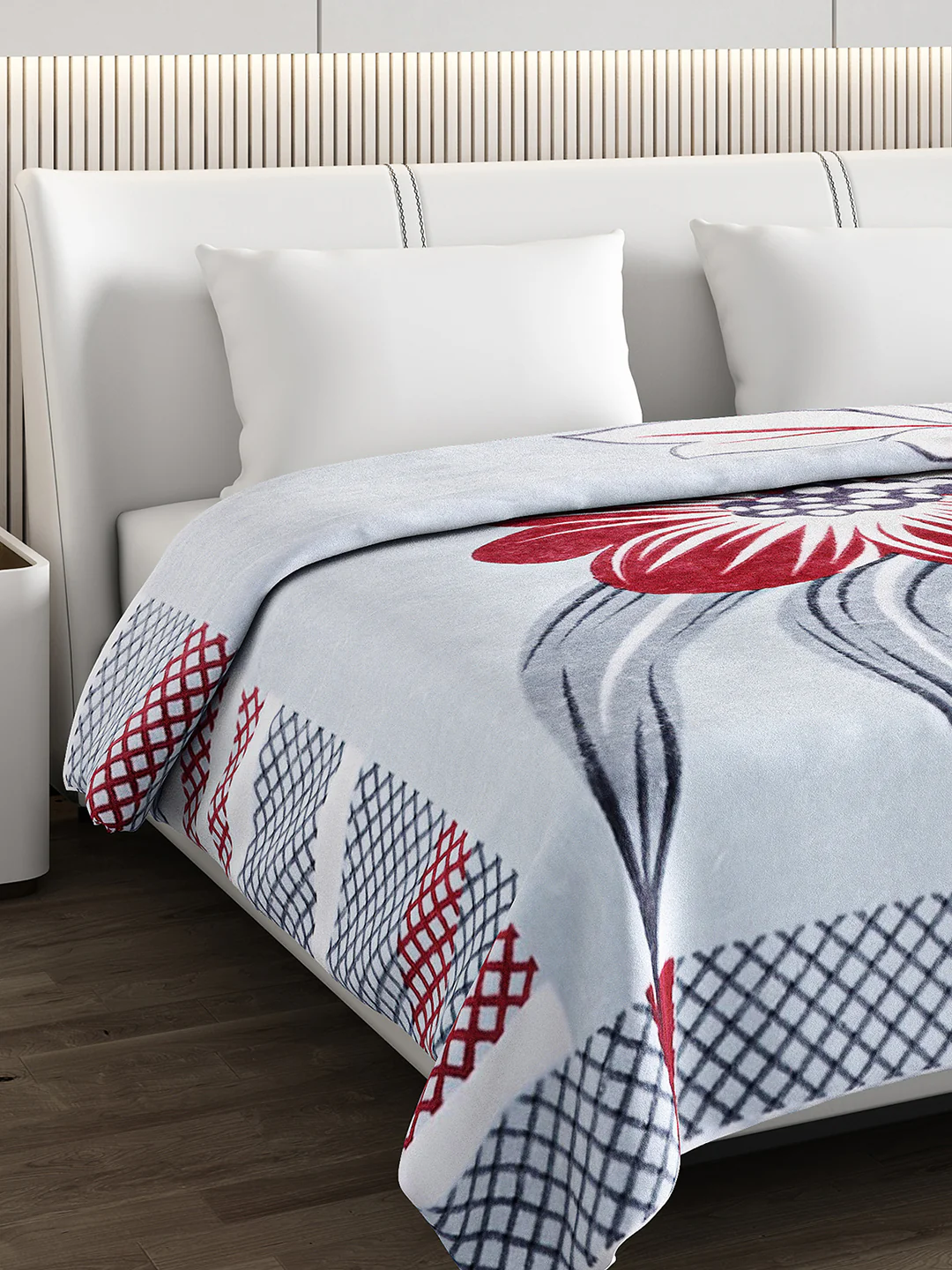 Printed Double Bed Blanket for Mild Winter -1 Ply - Image 4