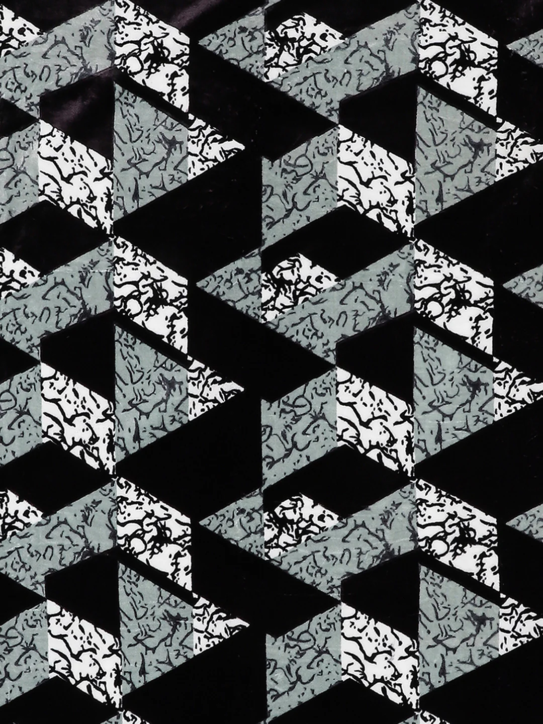 Printed Double Bed Blanket for Mild Winter -2 Ply - Image 7