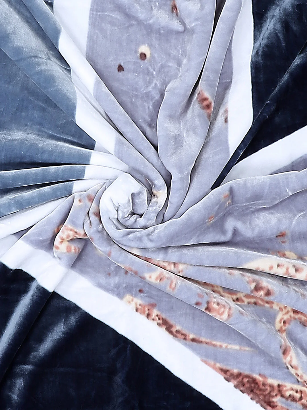 Printed Double Bed Blanket for Mild Winter -2 Ply - Image 7