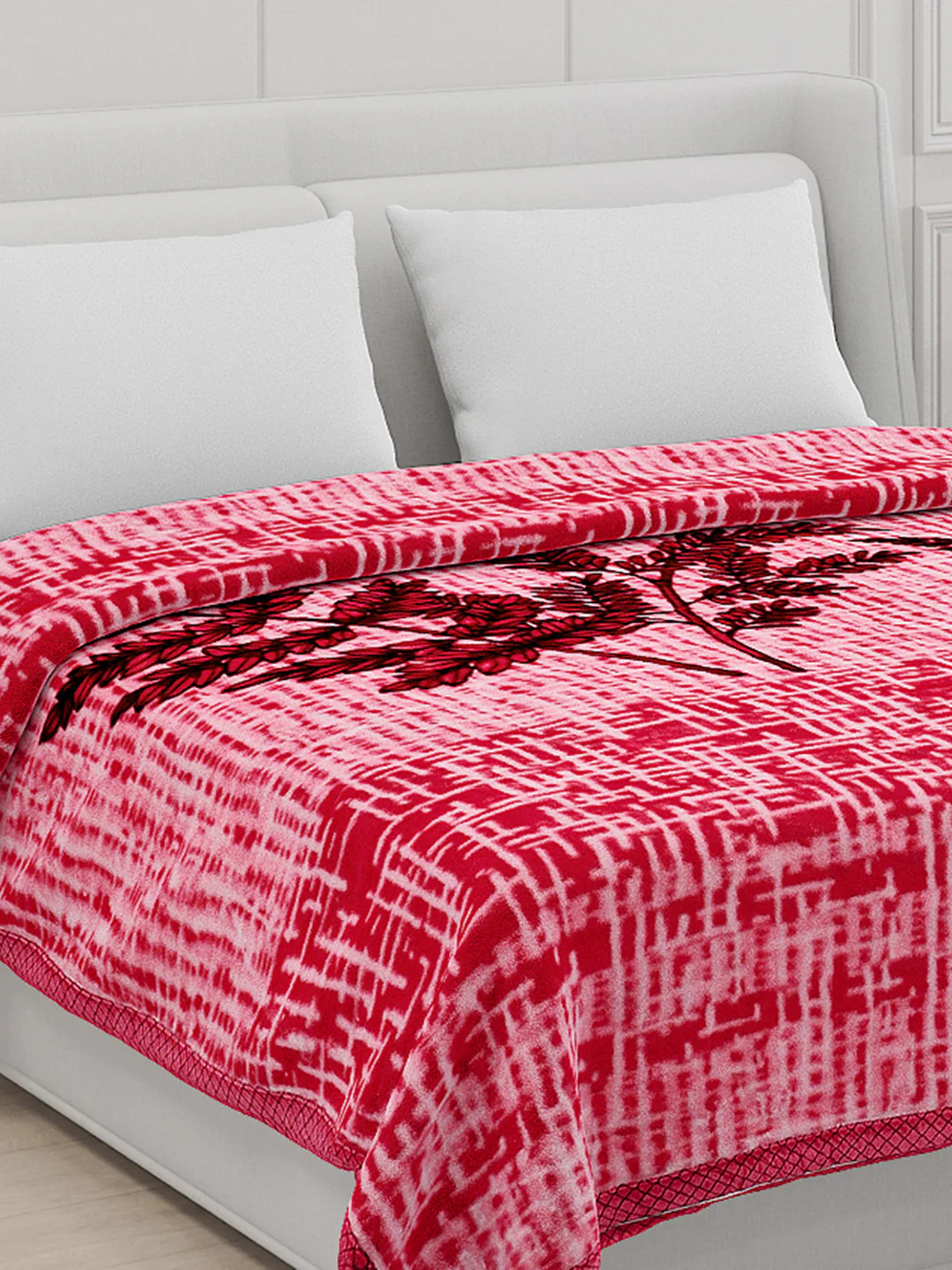 Printed Double Bed Blanket for Mild Winter -2 Ply - Image 4