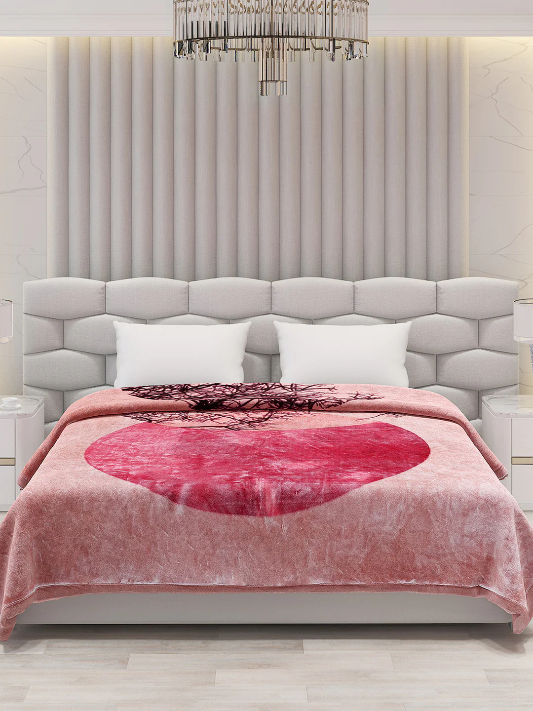 Printed Double Bed Blanket for Mild Winter -2 Ply - Image 3