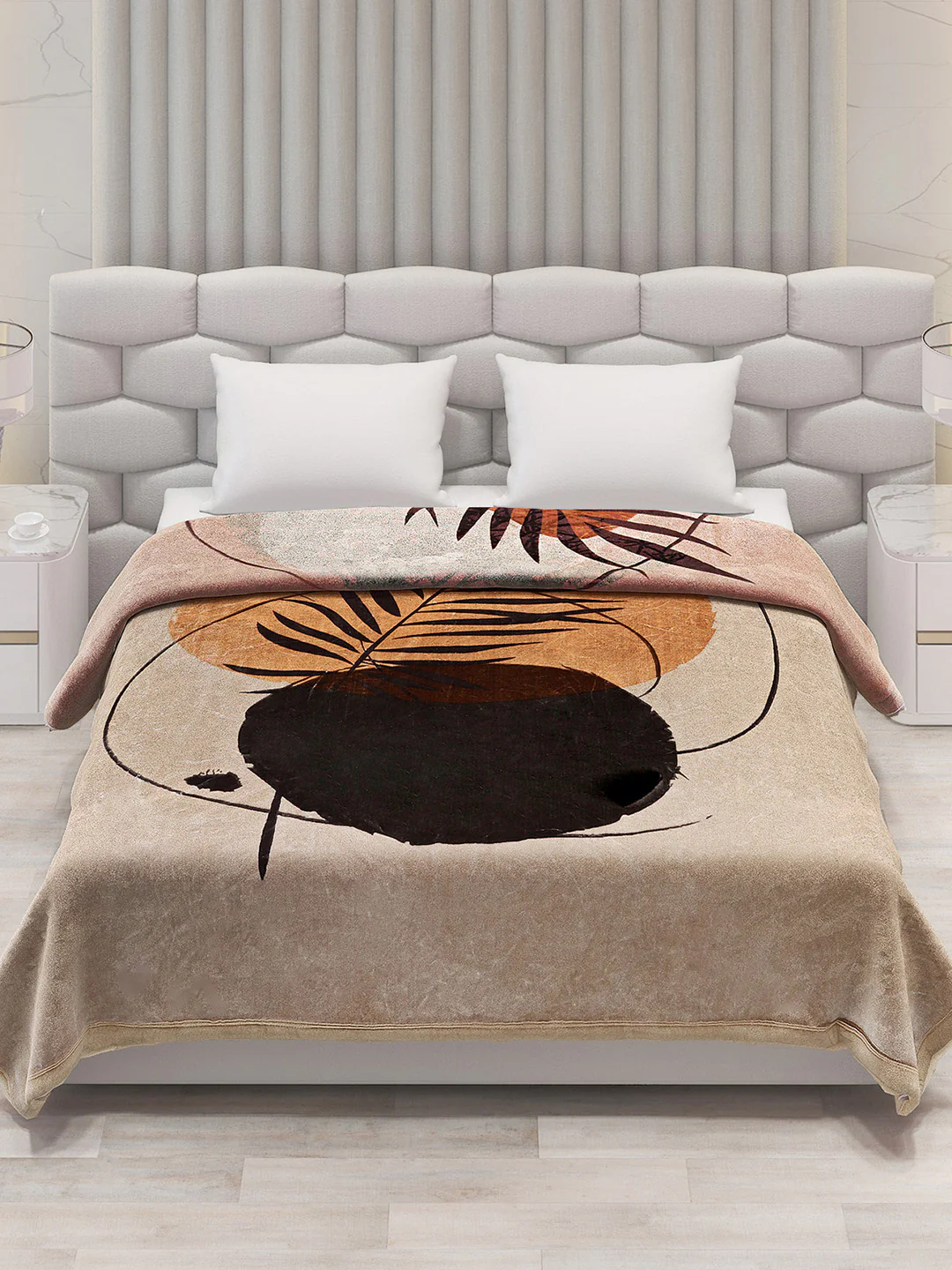 Printed Double Bed Blanket for Mild Winter -2 Ply - Image 2