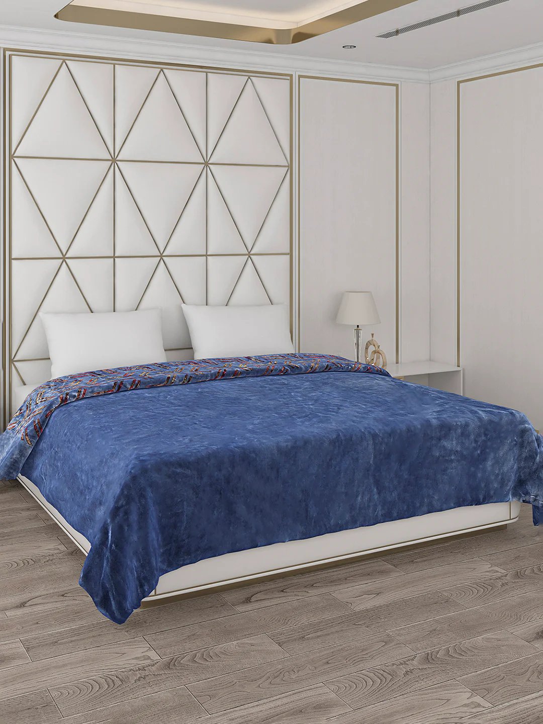 Printed Double Bed Blanket for Mild Winter -2 Ply - Image 5