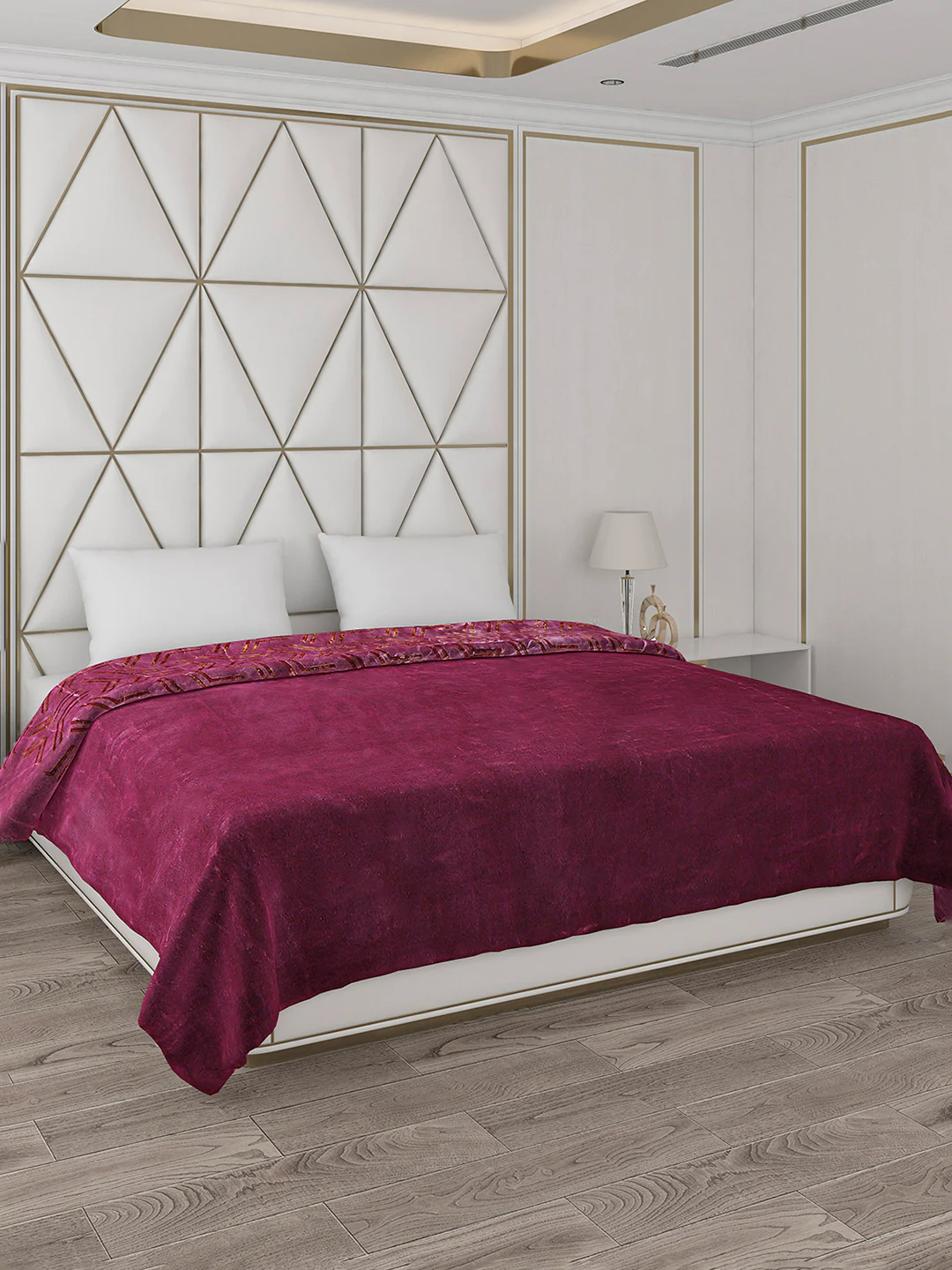 Printed Double Bed Blanket for Mild Winter -2 Ply - Image 5
