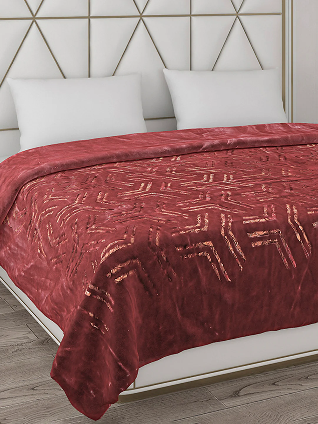 Printed Double Bed Blanket for Mild Winter -2 Ply - Image 6