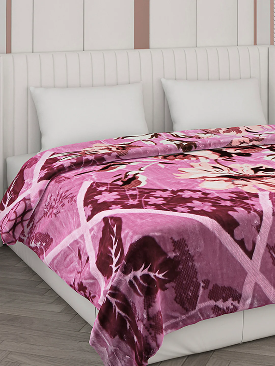 Printed Double Bed Blanket for Mild Winter -2 Ply - Image 4