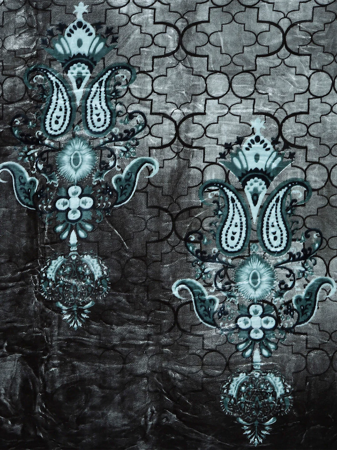 Printed Double Bed Blanket for Mild Winter -2 Ply - Image 6