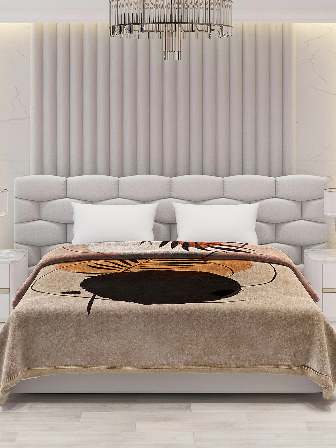 Printed Double Bed Blanket for Mild Winter -2 Ply - Image 2