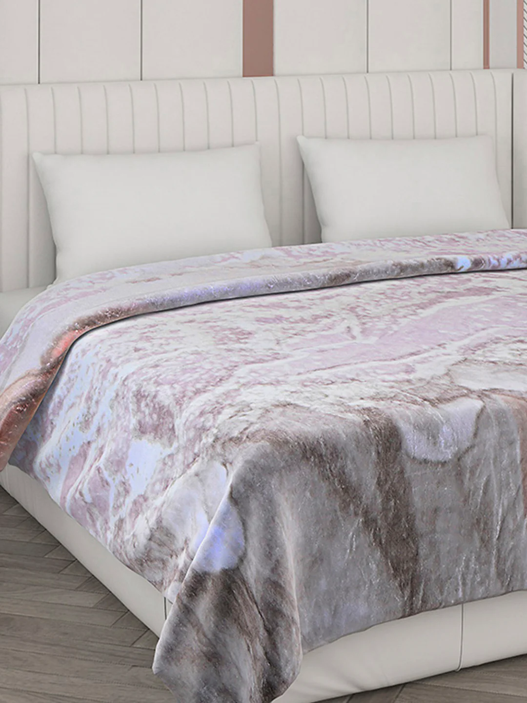 Printed Double Bed Blanket for Mild Winter -2 Ply - Image 4